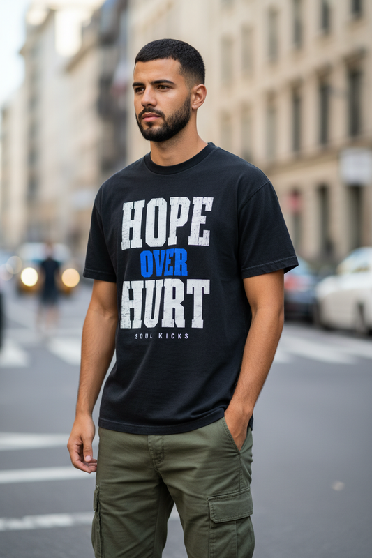 Hope Over Hurt Royal on model